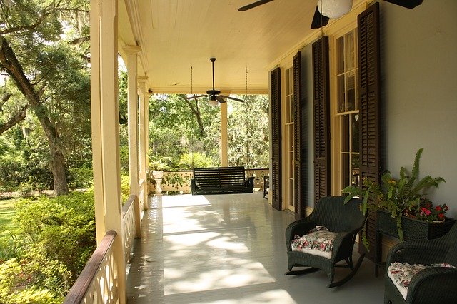 outdoor space in a rental property