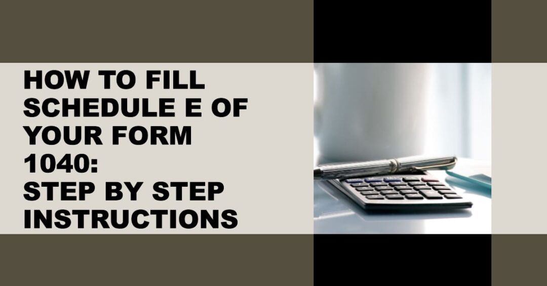 Schedule E Instructions 2019
