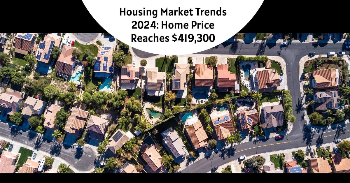 Housing Market Trends 2024: Home Price Reaches $419,300 (Record High)
