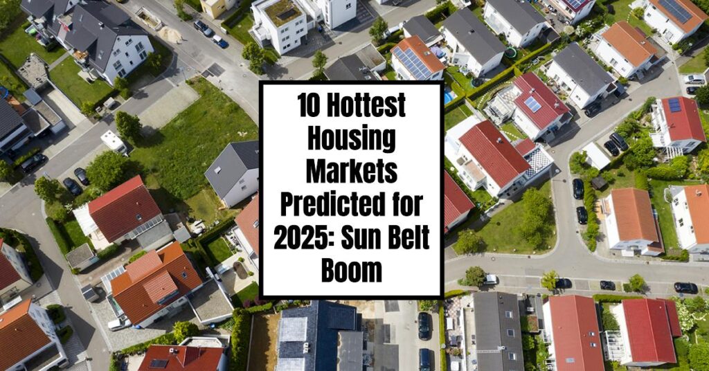 10 Hottest Housing Markets Predicted for 2025: Sun Belt Boom