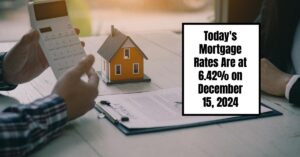 Today's Mortgage Rates Are at 6.42% on December 15, 2024