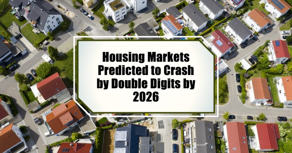Housing Markets Predicted to Crash by Double Digits by Q1 2026