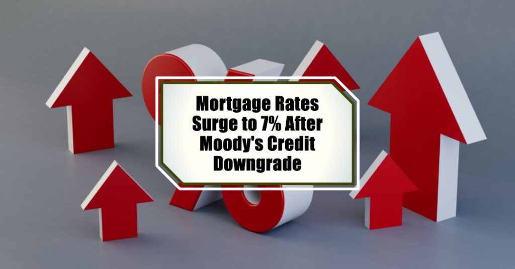 Mortgage Rates Surge to 7% After Moody's Recent Credit Downgrade
