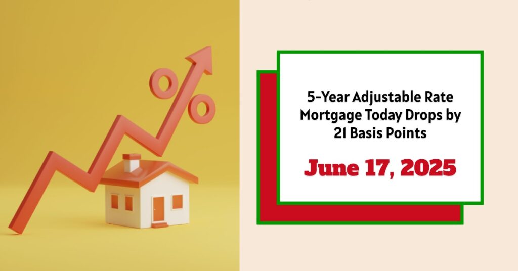 5-Year Adjustable Rate Mortgage Today Drops by 21 Basis Points - June 17, 2025