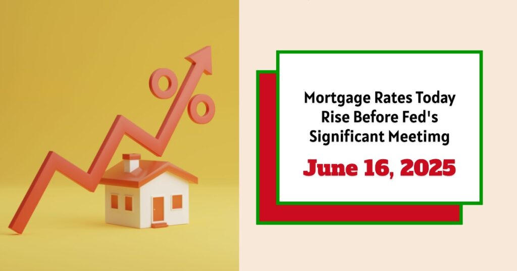 Mortgage Rates Today - June 16, 2025: Rates Rise Before Fed's Significant Meeting