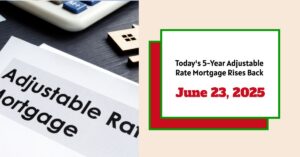 Today's 5-Year Adjustable Rate Mortgage Rises Back - June 23, 2025