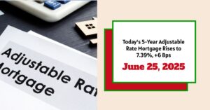 Today's 5-Year Adjustable Rate Mortgage Rises to 7.39% - June 25, 2025