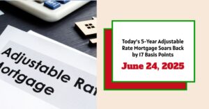 Today's 5-Year Adjustable Rate Mortgage Soars by 17 Basis Points - June 24, 2025