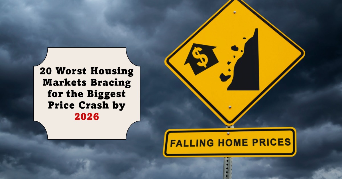 20 Worst Housing Markets Bracing for the Biggest Price Crash or Correction by 2026