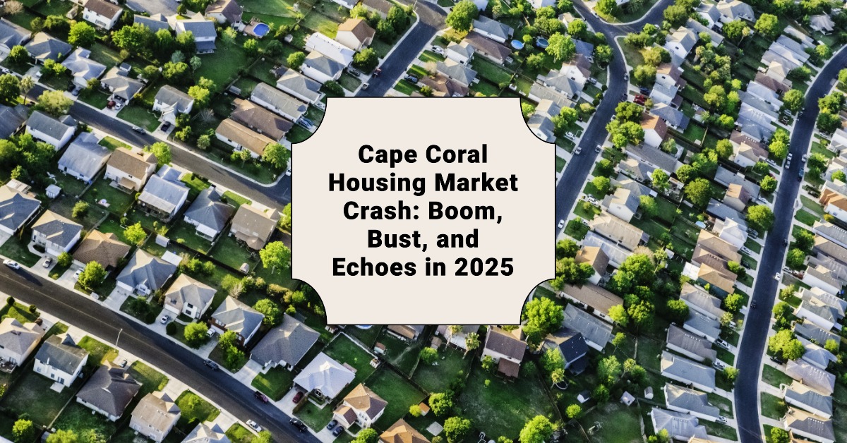 Cape Coral Housing Market Crash: Boom, Bust, and Echoes in 2025