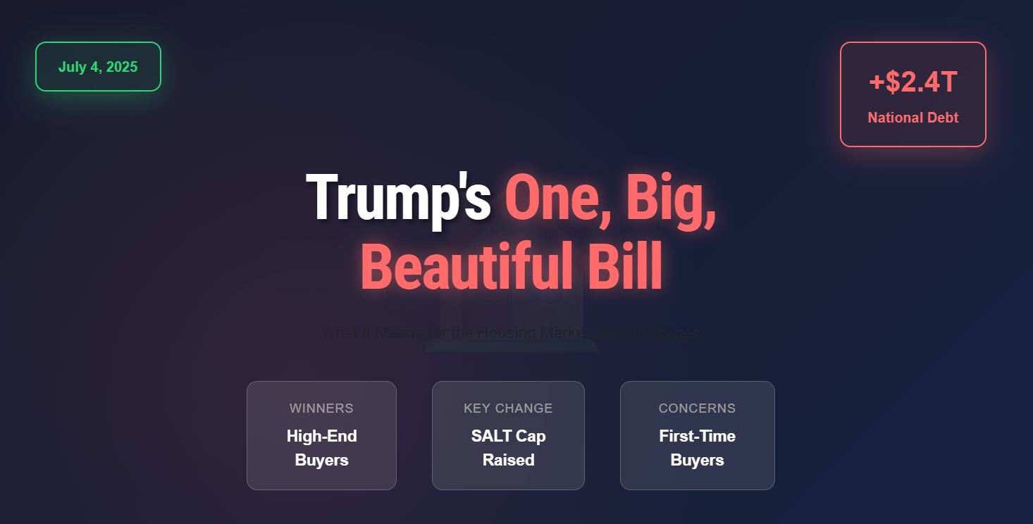 Is One Big Beautiful Bill a Game-Changer for the Housing Market and Mortgages?