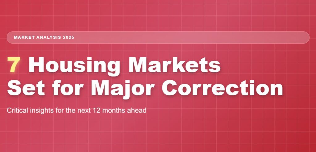 7 Housing Markets Set for Major Correction Over the Next 12 Months