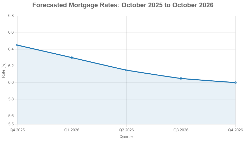Mortgage Rate Predictions for the Next 12 Months: Oct 2025 to Oct 2026