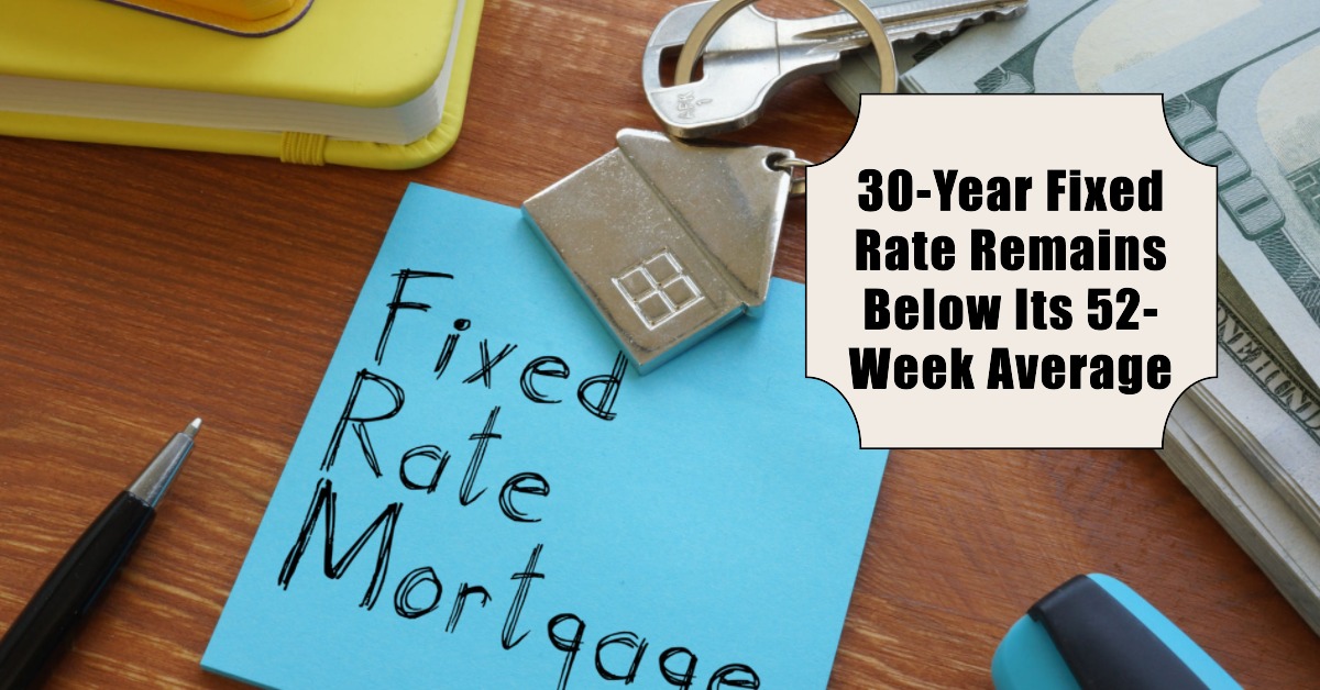 Mortgage Rates Today: 30-Year Fixed Rate Remains Below Its 52-Week Average