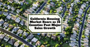 California Housing Market Roars as 16 Counties Post Major Sales Growth