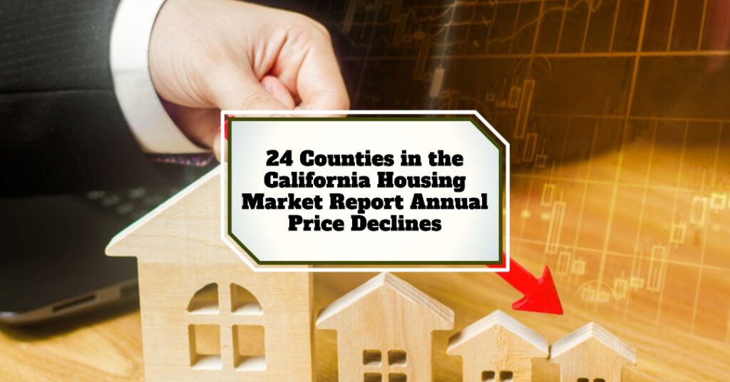 24 Counties in the California Housing Market Report Annual Price Declines