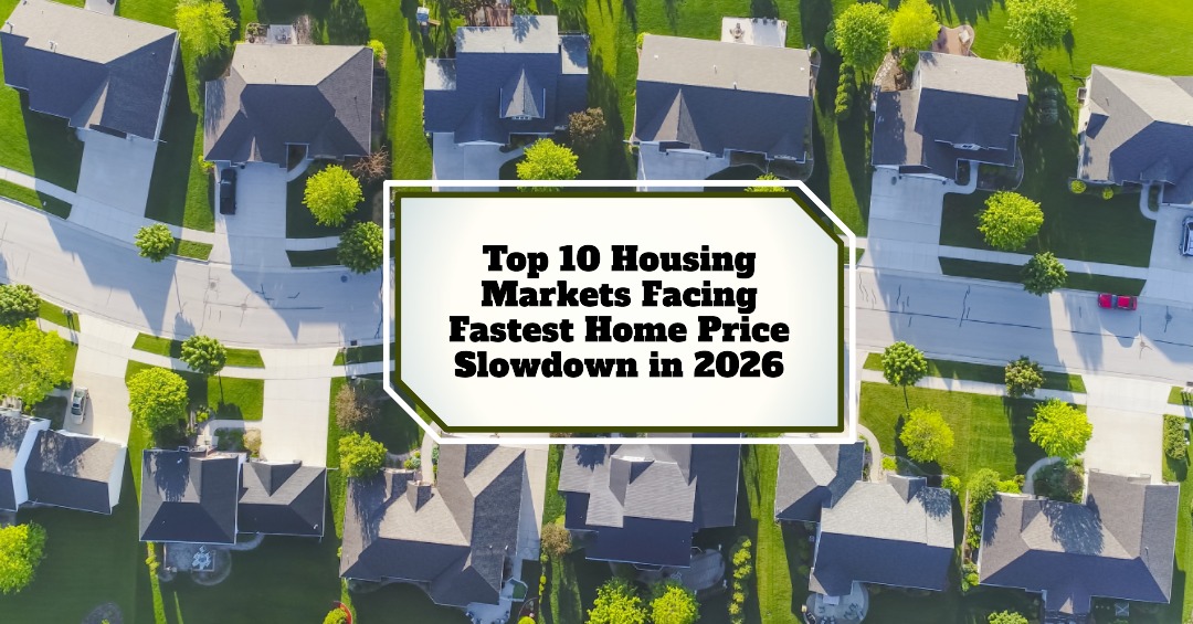Top 10 Housing Markets Facing Fastest Home Price Slowdown in 2026
