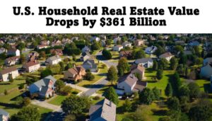 U.S. Household Real Estate Value Drops by $361 Billion From Record High