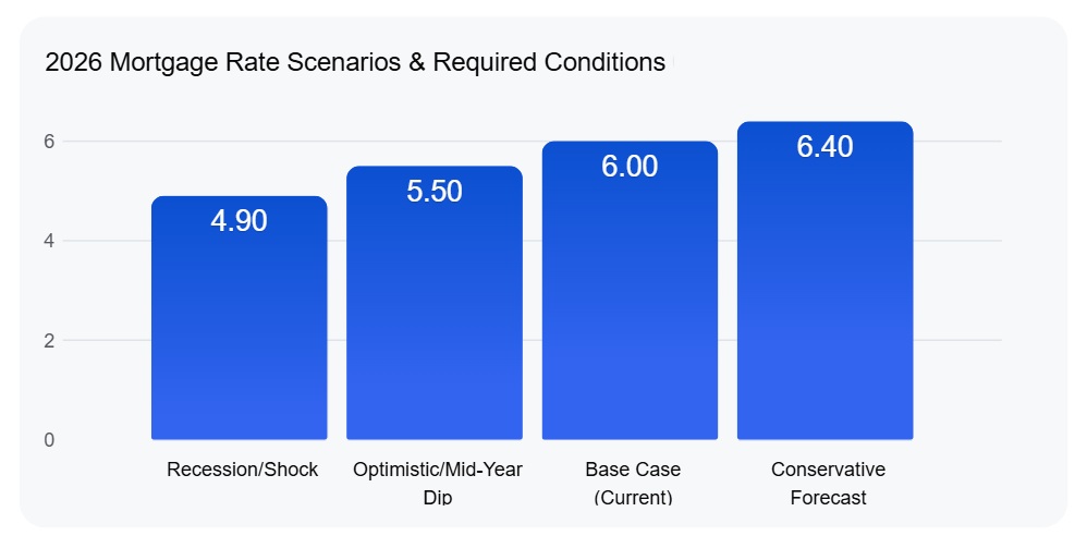 2026 Mortgage Rate Scenarios & Required Conditions