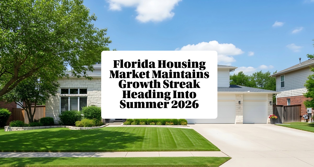 Florida Housing Market Maintains Growth Streak Heading Into Summer 2026