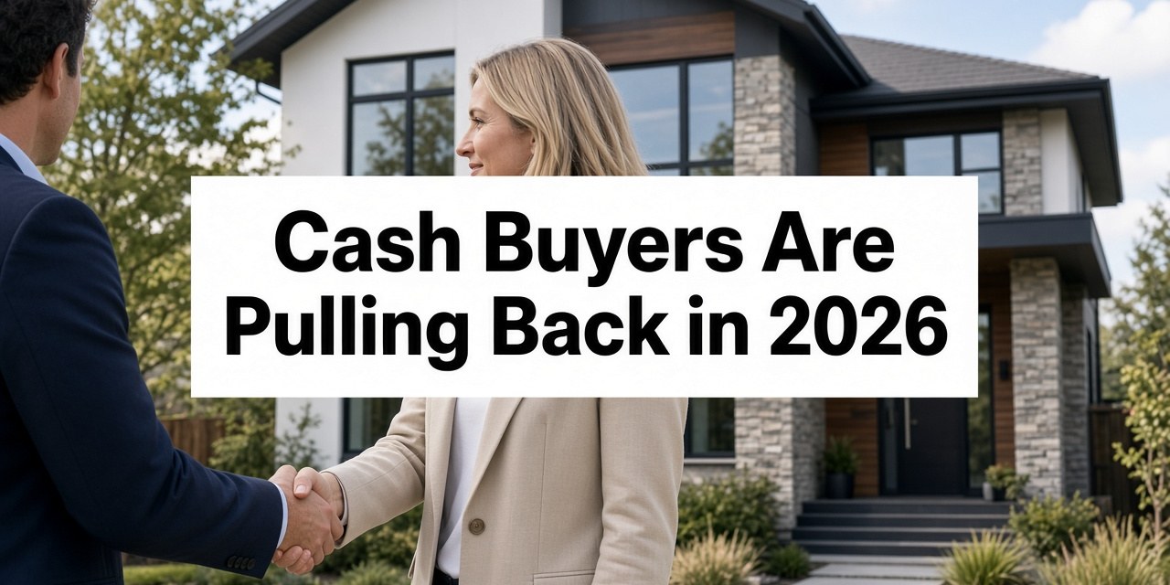 Cash Buyers Are Pulling Back in 2026 — What a Smaller All-Cash Share Means When Mortgages Cost 7%
