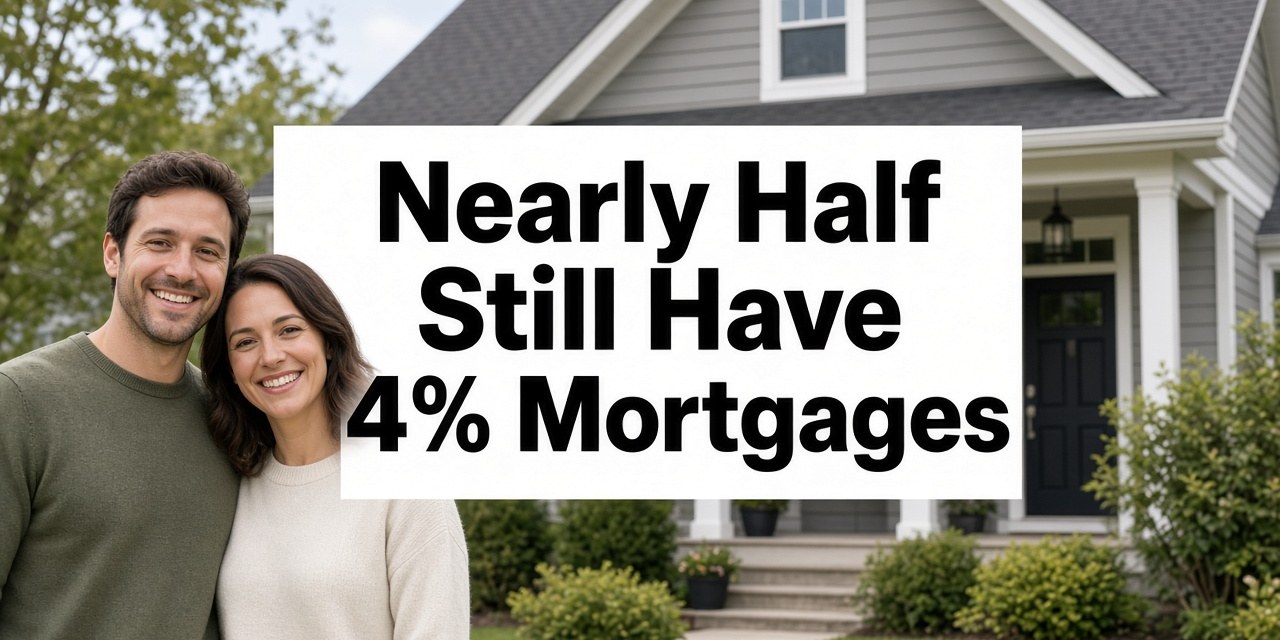 Nearly Half of Mortgages Still Cost 4% or Less — Why Lock-In Is Stronger Again at 7%